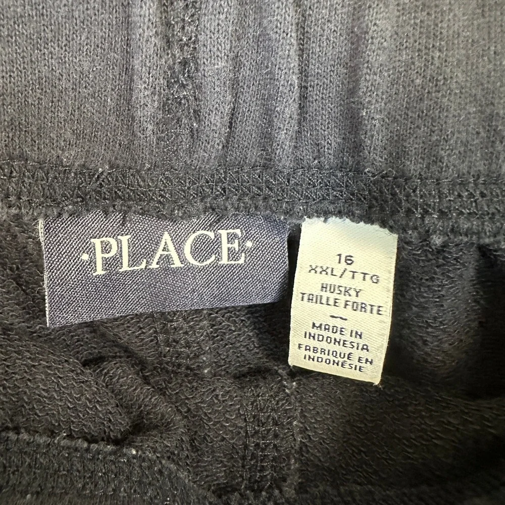 The Children's Place Active Jersey Shorts 16 XXL Husky Black Navy 2-Pack Cotton